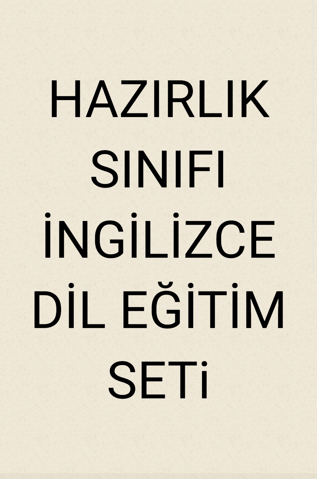 ILHVAR250HH- HAZIRLIK SINIFI İNGİLİZCE SET